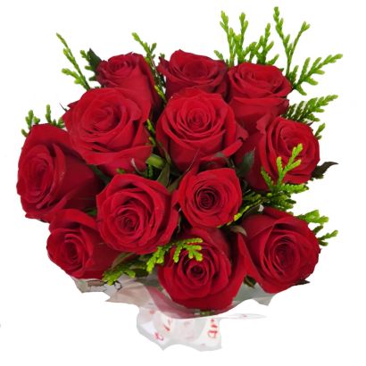 Bouquet 12 Rosas Vermelhas