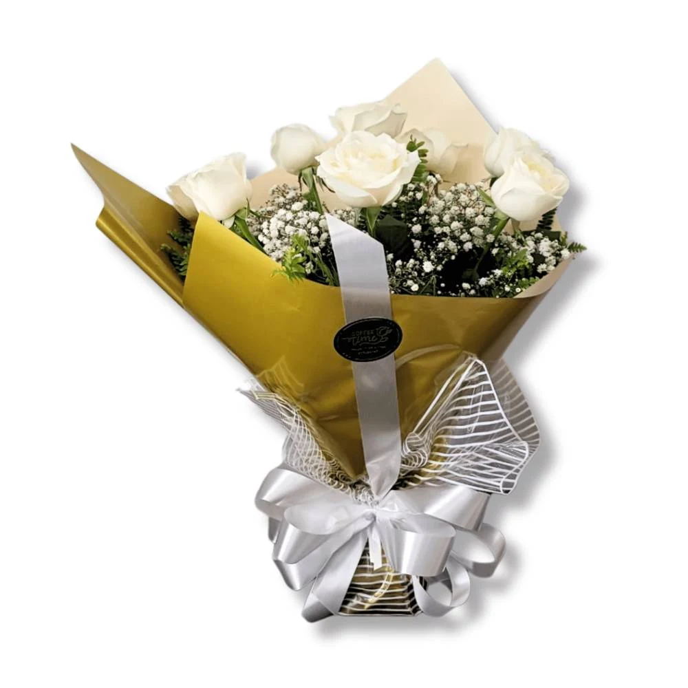 Buquê de Rosas Brancas