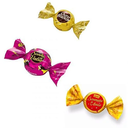 3x Bombons de Chocolate (serenata, sonho de valsa, ouro branco)