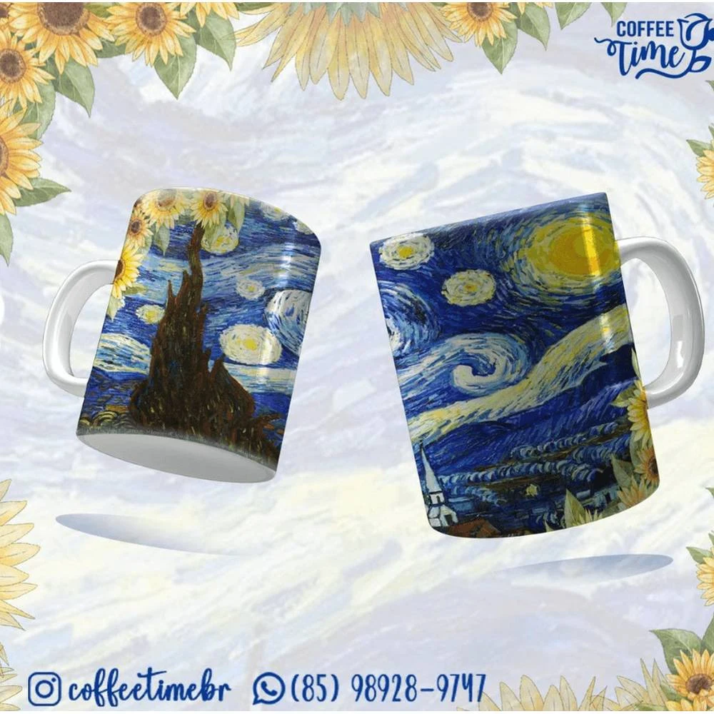 Caneca Noite Estrelada Van Gogh