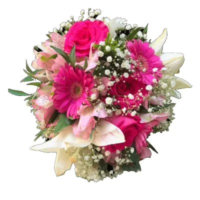Bouquet Noiva Lírios, Gérberas e Rosas