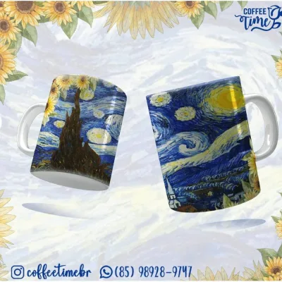 Caneca Noite Estrelada Van Gogh