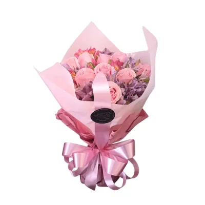 Buquê Rosa Romance Delicado
