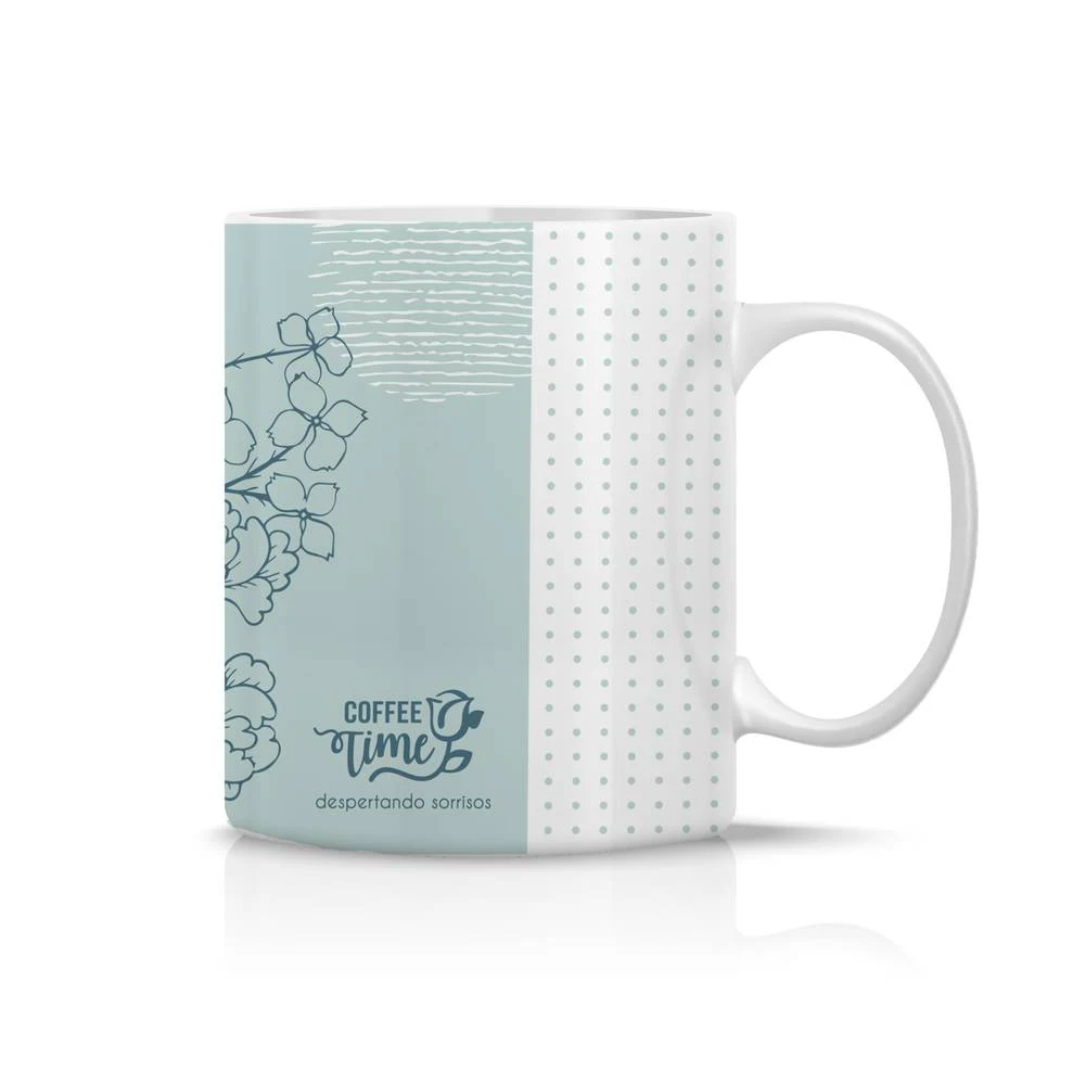 Caneca de Porcelana Coffee Time